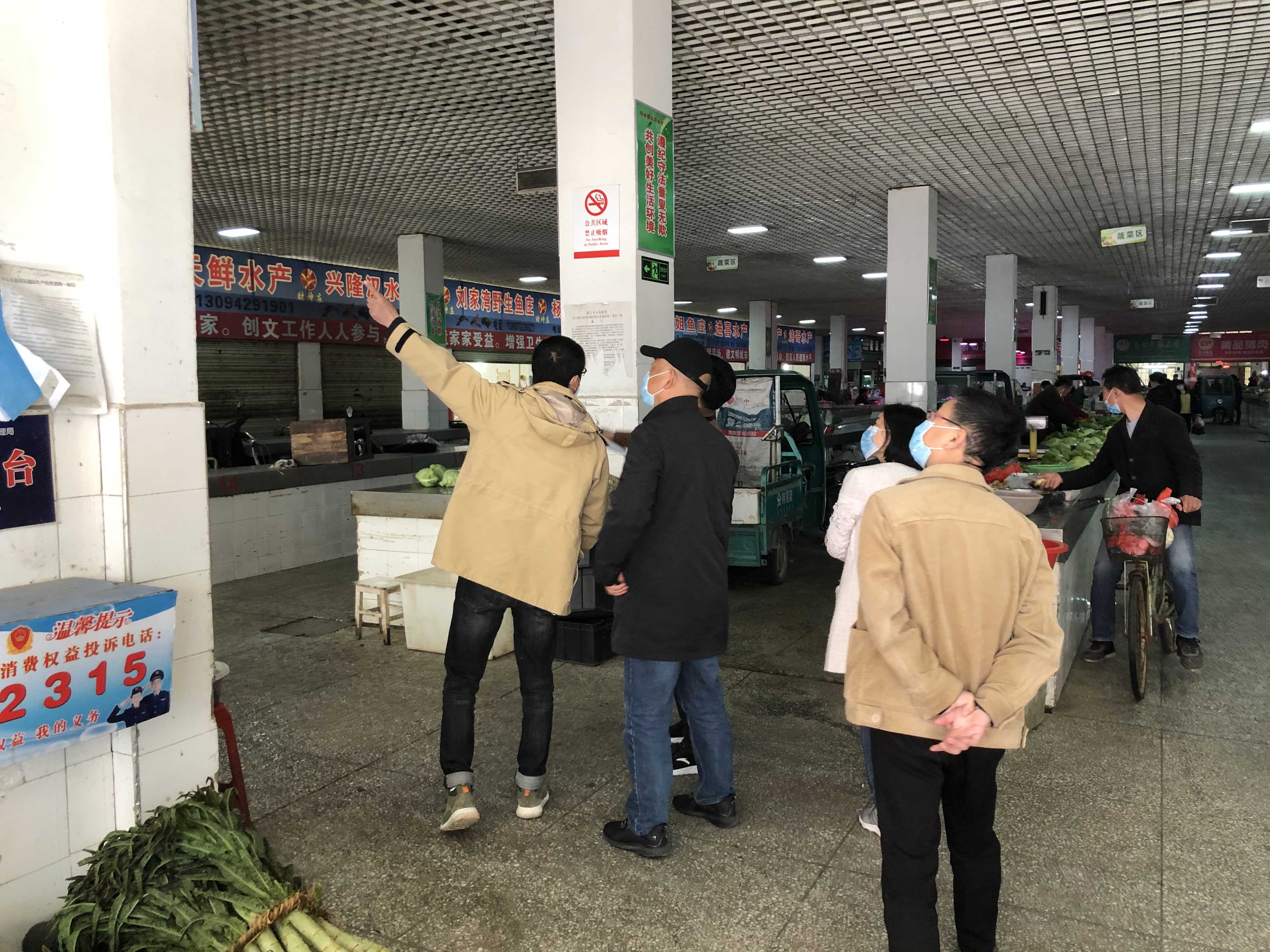 杭州爱游戏app官网入口受邀考察湖北省潜江市的城区农贸市场